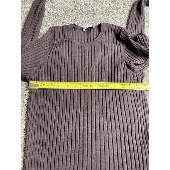 Babaton Ribbed Sweater Dress Womens Size Large Aritzia Knit Long - Picture 7 of 7